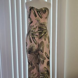 Tropical Print Jumpsuit